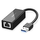 UGREEN Network Adapter USB 3.0 to Ethernet RJ45 Lan Gigabit Adapter for 10/100/1000 Mbps Ethernet Supports Nintendo Switch Black