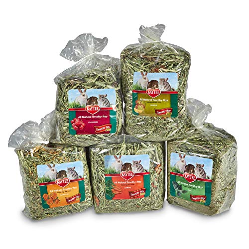 Kaytee All Natural Timothy Hay Plus Variety Pack for Guinea Pigs