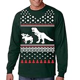 T-Rex Attack Ugly Sweater LONG SLEEVE Shirt Funny Christmas Shirt Dino