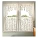 Heritage Lace Dogwood 70-Inch by 38-Inch Drop White Swag Pair