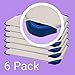 ROLLEE POLLEE Microfiber Cot Sheets with Elastic Loops for Extra Security Standard Size 22” x 51.5”, Super Soft, Perfect for Preschool and Daycare, (6-Pack), (White)