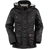 OUTBACK TRADING Women's Adelaide Waterproof Breathable Warming Insulated Oilskin Western Jacket with Removable Hood