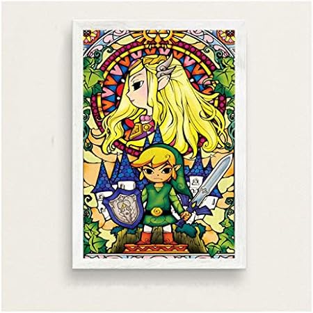 Chuangyue La Legende De Zelda Hot Jeu Video Art Peinture Soie