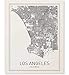 Los Angeles Map City Map Posters Los Angeles Print California Print California Map Los Angeles Poster Black and White Map Print Map Wall Art Modern Map Art Scandinavian Poster 8x10