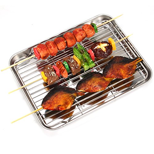 Baking sheets and Rack Set, Zacfton Cookie pan with Nonstick Cooling Rack & Cookie sheets Rectangle Size,Stainless Steel… 7 Baking sheets and Rack Set, Zacfton Cookie pan with Nonstick Cooling Rack & Cookie sheets Rectangle Size,Stainless Steel… - Image 8