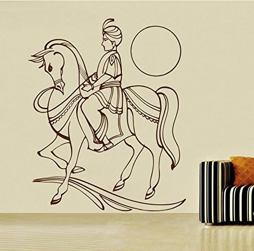 Decor Kafe 'Bride On Horse' Wall Stickers