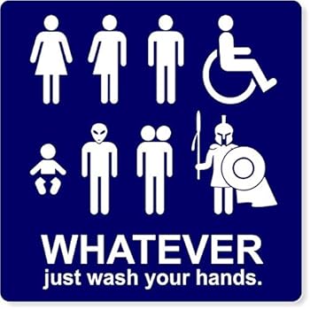 Amazon.com: All Gender Restroom Sign: Office Products