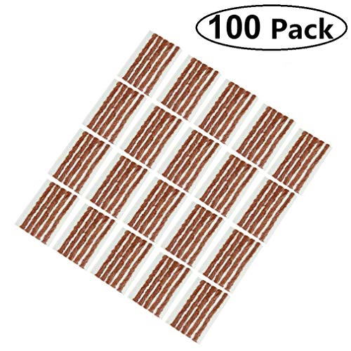AIYUE Pack of 100 Tire Repair Strings, Tire Repair Strings Rubber Strips,Tire Repair Plugs(100mm x 6mm) for Cars