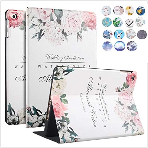 Tomcrazy Apple iPad Mini (2019) Case, New iPad Mini Case Stand Flip Leather Cover with Auto Wake/Sleep Feature Magnetic Closure Case for New iPad Mini 5 (2019)/ Mini 4 (2015) (Pink Rose)