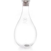 MAYU, Glass Water Pitcher Replacement Designed for Swirl Structured Water Device, 1.5 Liter, 100% Grade-A Borosilicate Glass, Dishwasher Safe, Swirl Base Not Included