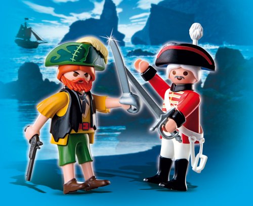 PLAYMOBIL 4127 - Duo Pack Pirat und Rotrock – Bild 2