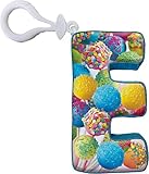 iscream Luscious Letters! Vanilla Scented Letter E Initial Mini Microbead Pillow Backpack Charm