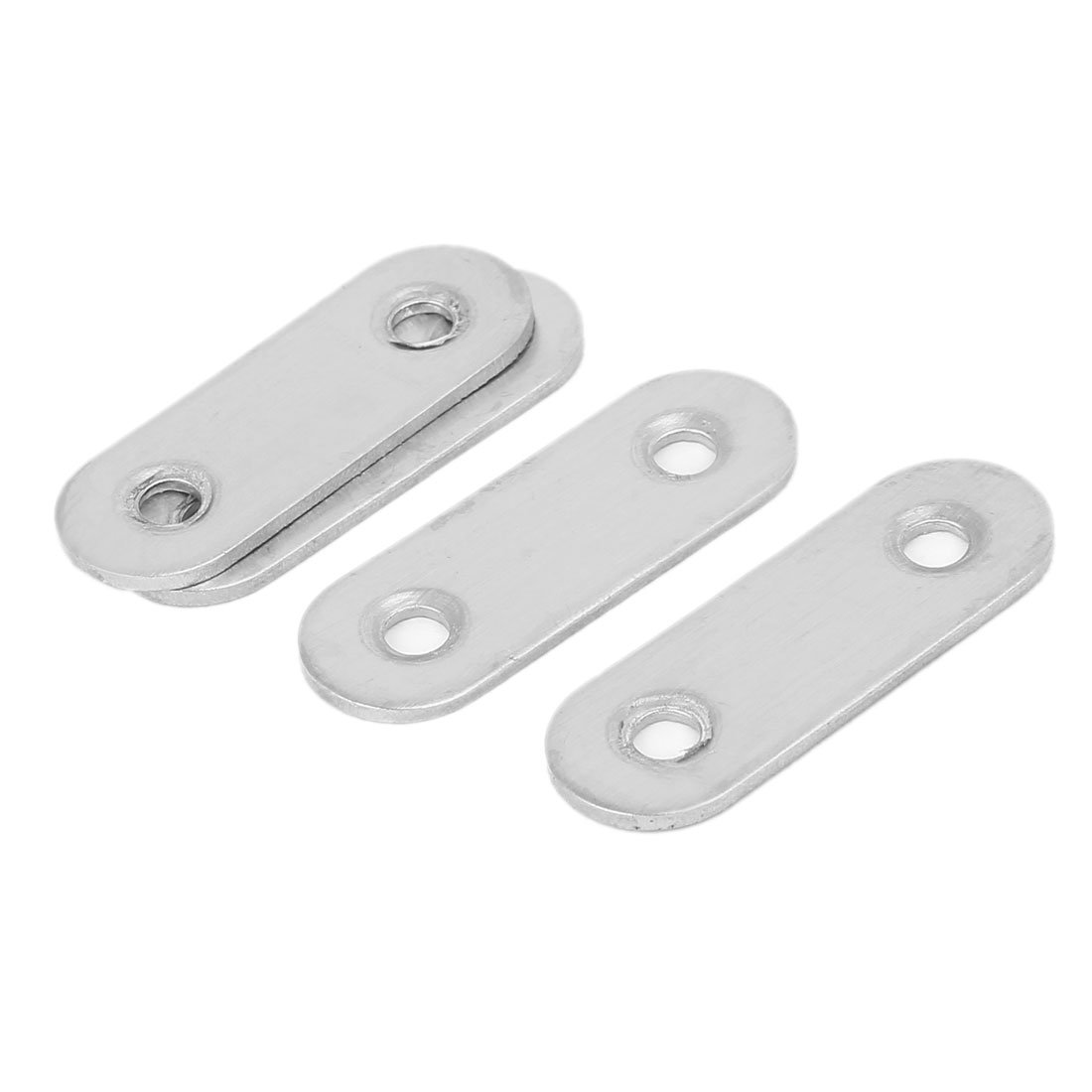Sourcingmap 45mm Length Flat Metal Repair Mending Fixing Plate Brackets Support 4pcs