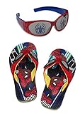 Disney Store Spider-Man Flip Flop Sandals and Sunglasses Set