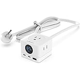 MINIX 67W USB C Charger with 3 Outlets, Gan 3-Port Compact Cube Fast Power Strip Surge Protection, 5ft Extension Cord, for MacBook Pro/Air, iPhone 15/14/Pro, Galaxy S23/S22, for Dorm, Home & Office