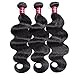 UNice 7A Grade Brazilian Body Wave Virgin Hair 3 Bundles 100% Human Hair Weft Extensions Natural Color 95-100g/piece