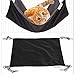 CUSFULL Cat Hammock Bed Comfortable Hanging Pet Hammock Bed for Cats/Small Dogs/Rabbits/Other Small Animals 22 x17 in (Black)