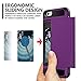 Vofolen Case Dual Layer Protective Shell Shock Absorbing Tough Bumper Cover Purple