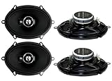 4 New Kenwood KFC-C5795PS 5x7 720 Watt 3-Way Car Audio Coaxial Speakers Stereo