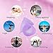 Menstrual Cups 2Set of Large&Small for Heavy&Normal Flow Soft and Reusable Period Cup FDA Approved Medical Grade Silicon Tampons and Pads Alternative Purple