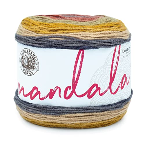 Lion Brand Yarn Company Mandala Yarn, Acrylic, Centaur, 13.97 x 13.97 x 10.16 cm