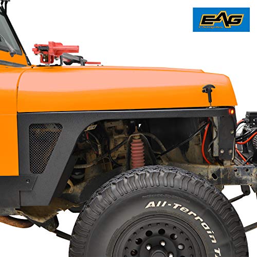 EAG Front Fender Flare with LED Eagle Lights Armor Fit for 8795