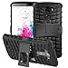 Fosmon [RUGGED] LG G3 Case - HYBO-RAGGED Heavy Duty Hybrid Protective Cover with Kickstand - Retail Packaging (Black)
