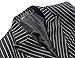 Mens 3 Piece Suits Pinstripe Double Breasted Slim Fit Formal Wedding Suits (Large, Black)