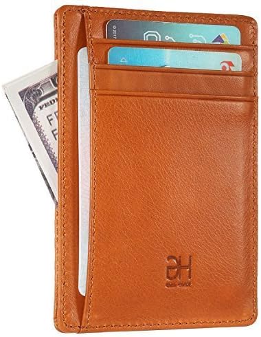 Slim RFID Blocking Card Holder Minimalist Front Pocket Wallet
