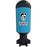 Battle Shakers Mortar Shaker Cup | Military Themed Shaker Bottle | Leak-Proof Protein Cup with Storage Compartment | Mix Protein Powders & More | Durable & Dishwasher Safe | 20 Oz Blue/Black