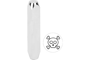 for Leather Wood Jewelry Craft DIY Bird Skull Heart Design Metal Stamping Kit Goldsmithing Handmade Crafting Tools 6mm Carbon