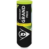 DUNLOP Grand Prix Extra Duty Hard Court Tennis Balls - 3 Ball Can (4 Cans)