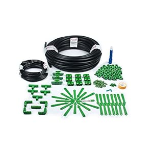 M DripKit Drip Irrigation Garden Watering 50 Plants Drip Kit (16mm Main Supply Line Pipe-25 Meters; 4mm Feeder Line Pipe…