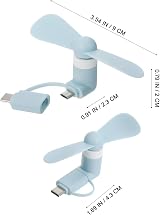 UKCOCO 5pcs Portable USB Type C Mini Phone Fan - Random Color Smartphone Cooler view 2