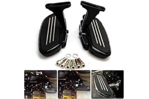 PROMOTOR Floor Boards Foot Pegs with Mount Bracket Kits Compatible with Harley Touring Models 1993-Up Road King Road Glide Street Glide,Motorcycle Passenger Floorboards