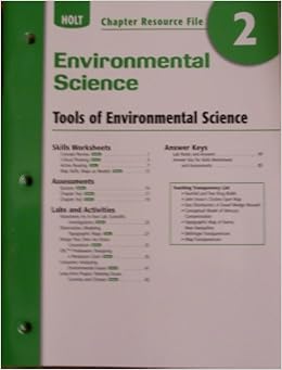 test of chapter science environmental tools 2 Resource Science: Chapter Amazon.com: Environmental Holt