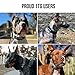 OneTigris Military Adjustable Dog Collar with Metal D Ring & Buckle 2 Sizes (Black, L)