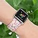 Floraler Sport Band for Apple Watch 38mm, Soft Silicone Strap Wristbands for Apple Watch Sport Series 3 Series 2 Series 1(Floral-1 38 M/L)