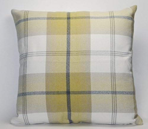 Cuthbert and Black Large Highland Mist Tartan 22In X 22In Cushion Cover In Ochre