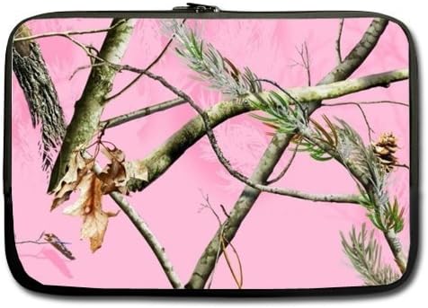 Camouflage Laptop Bag - Fantastic Notebook,Macbook Pro,Macbook Air15,15.6 Inch Two Sides Pink Camo tree Laptop Sleeve Bags