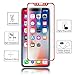 DONWELL [ 2 Pack ] iPhone 11 Pro/iPhone Xs Screen Protector, Tempered Glass Full Coverage Edge Anti-Scratch Protective Cover Compatible with iPhone X/iPhone Xs/iPhone 11 Pro 5.8 inch (Red)