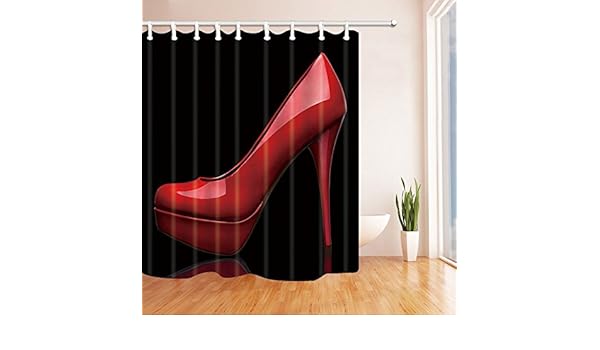 Amazon Com Rrfwq Creative Sex Woman Decor Red High Heels In Black