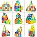 WHIRLT Magnetic Blocks, 40 PCS Magnetic Tiles Building Blocks Toys Set for Kids Preschool Educational Magnet Construction Magnetic Toys for Boys Girls Age 3 4 5 6 7 8 Year Old