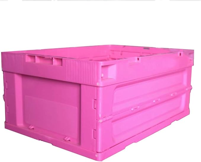 2 Piezas Caja Plegable Almacenamiento 60L Plástico Cesto Plegable
