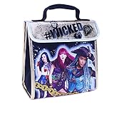 Disney DS29490-SC-BK00 Descendants Flap Over Lunch Kit Bag Insulated, Black