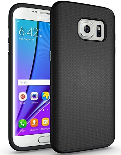 Galaxy S7 Edge Case, GABONE Samsung Galaxy S7 Edge Cover case Dual Material Hybrid Protection Bumper Case Heavy Duty Protective Cover for Samsung Galaxy S7 Edge 2018 Release (Black)