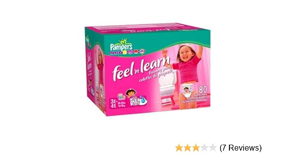 Pampers feel&lrn sz 3t/4t girl 80ct (037000084518)