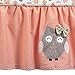 Lambs & Ivy Family Tree Coral/Gray/Gold Owl 4 Piece Crib Bedding Set
