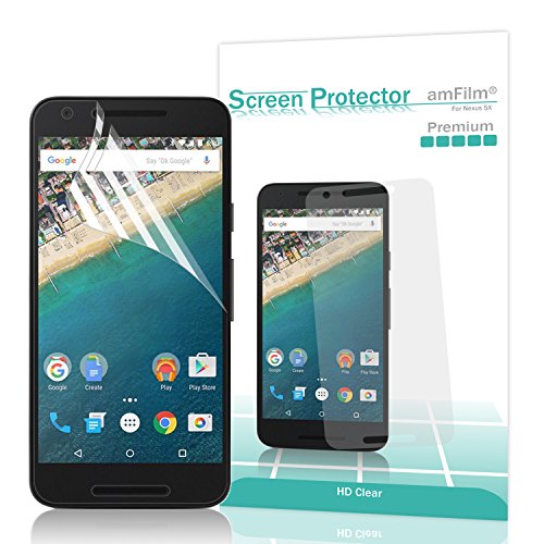 Nexus 5X Screen Protector, amFilm Premium HD Clear (Invisible