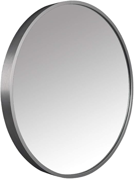 Espejo Redondo de Plata para el baño del Dormitorio de la Sala de Estar